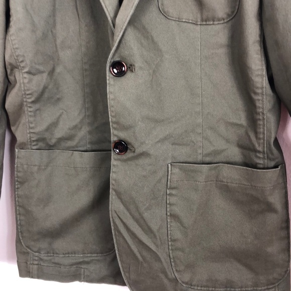 Goodiellow & co Green button up jacket sz small - Picture 3 of 4